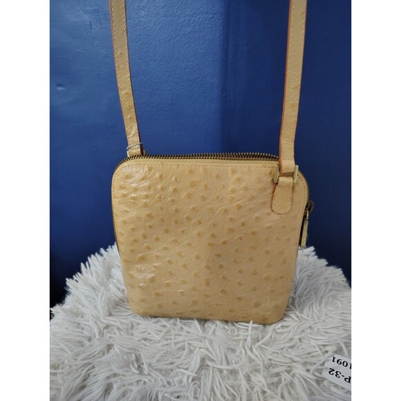 HOBO Ostrich Crossbody Bag - Camel Color New Purse Handbag purse - Picture 3 of 8